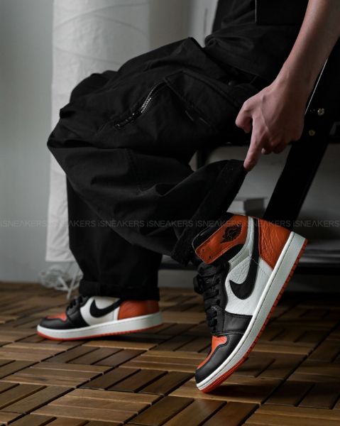 iSNEAKERS 現貨 Air Jordan 1 Retro High OG "Shattered Backboard" 黑橘扣碎 DZ5485-008