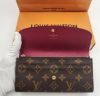 圖片 《現貨最低特價 》Louis Vuitton LV Monogram  經典老花信封設計扣式長夾 (桃粉色內層)