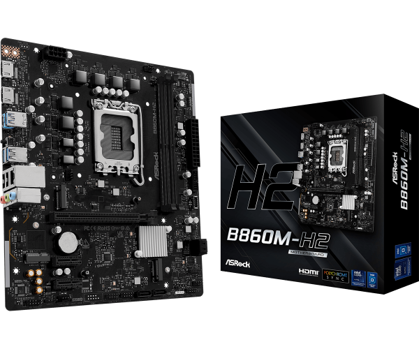 圖片 華擎 B860M-H2(M-ATX/LAN 1G/註四年/2DIMM)5+1+1+1+1 相供電