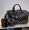 圖片 LV x 村上隆聯名 LV x TM M13257 黑色 彩色原花 帆布 x TM Speedy Soft 30 兩用包