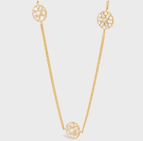 圖片 《我最便宜!全新正品》Celine Heirlooms Marguerite水晶珍珠長項鍊