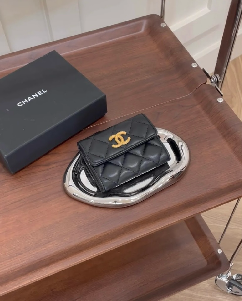 圖片 【CHANEL】零錢卡包 黑金