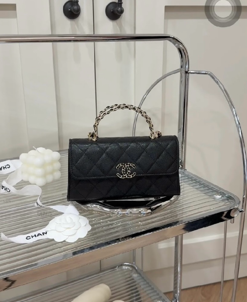 圖片 【CHANEL】交叉手柄KELLY 黑色