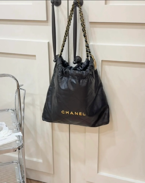 圖片 【CHANEL】22BAG中號 黑金
