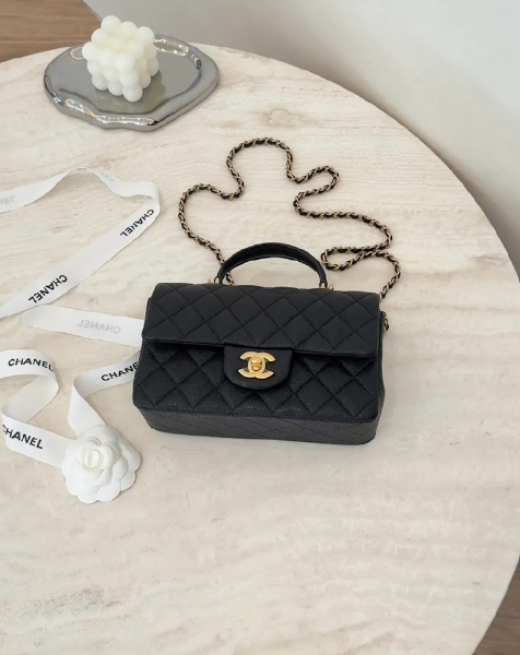 圖片 【CHANEL】荔枝手柄 CF20黑金