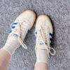 NICEDAY 現貨 Adidas Handball Spezial 米白藍 米藍 奶油白 奶油 焦糖底 男女鞋 JS3865
