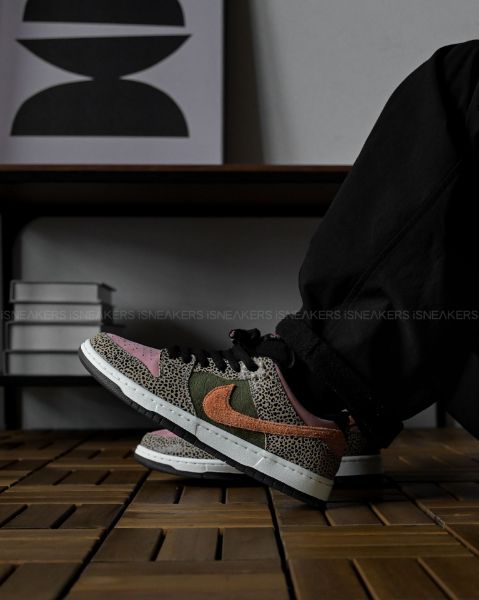 iSNEAKERS 現貨 Arts-Rec x Nike Dunk SB Low "For Recreational Use" 粉綠豹紋 IH3211-200
