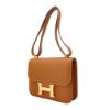 圖片 Hermes 二代 Constance 24 Epsom牛皮金釦肩背/斜背(Gold棕)