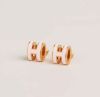 圖片 Hermes Mini pop h 粉金耳針