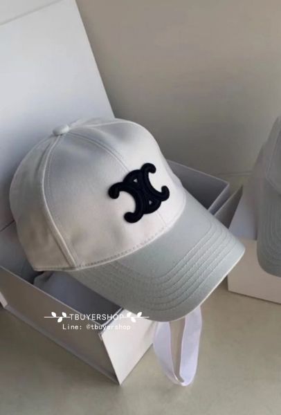 圖片 Celine 凱旋logo 棒球帽 妥妥的素顏神器、版型百搭顯臉小 白