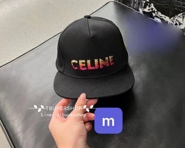 圖片 Celine 刺繡logo棒球帽 男女都合適 尺寸M
