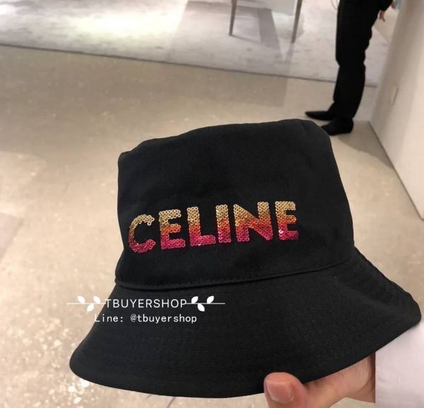 圖片 Celine 刺繡logo漁夫帽 男女都合適 尺寸M