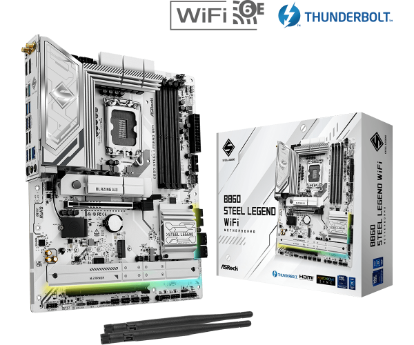 圖片 華擎 B860 Steel Legend WiFi(ATX/LAN2.5G+無線/註五年)14+1+1+1相