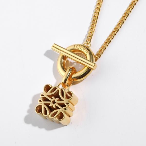 圖片 《我最便宜!全新正品》Loewe 24 克拉鍍金純銀 Anagram 項鍊