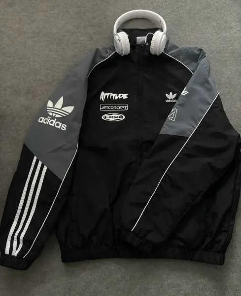 圖片 ADIDAS ADICOLOR SS24 拼色 條紋 復古 賽車外套