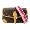 圖片 Louis Vuitton 展示品 Diane 帆布印花肩背/斜背二用包(M46049-桃背帶)