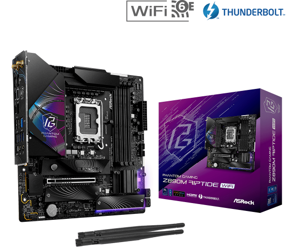 圖片 華擎 Z890M Riptide WiFi(M-ATX/Killer 2.5G+無線/註五年)16+1+1相