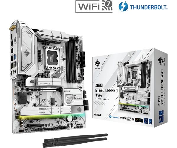 圖片 華擎 Z890 Steel Legend WiFi(ATX/LAN2.5Gb+Wi-Fi 7/註五年)18+1+1相電源