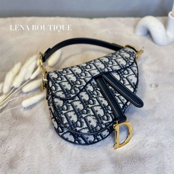 圖片 DIOR 新款 單寧小馬鞍包