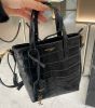 圖片 《現貨2~3日可收到! 》 SAINT LAURENT YSL 鱷魚皮壓紋皮革托特包