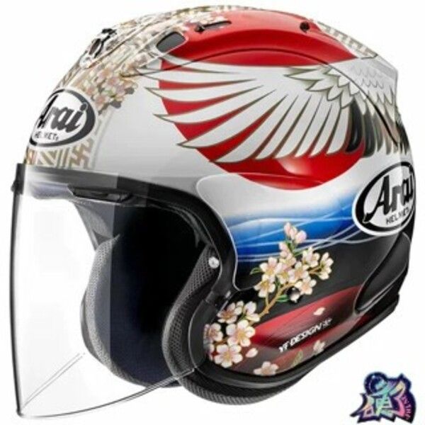 圖片 【台中硬了安全帽】ARAI VZ-RAM  TSUBASA 丹頂鶴 新品 公司貨 含稅