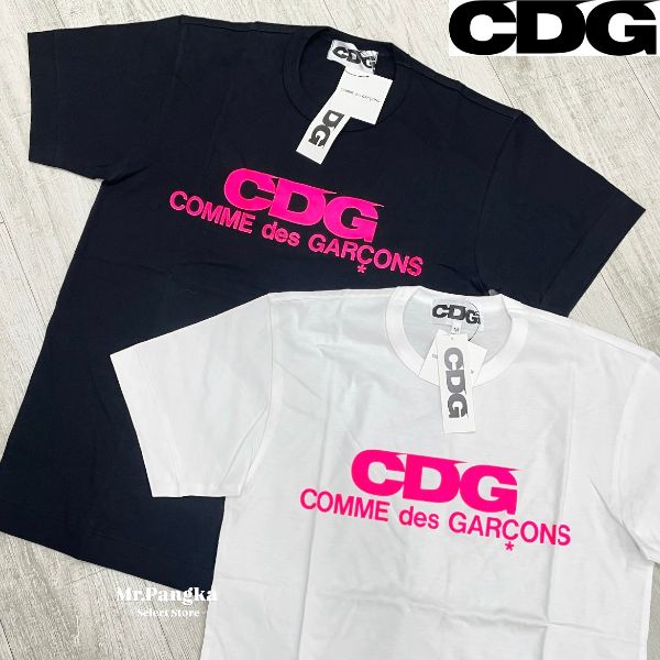 圖片 𝐌𝐫.𝐏𝐚𝐧𝐠𝐤𝐚©現貨💗COMME des GARÇONS CDG 限定 粉色字體短T 經典款 基本款 短袖 大阪