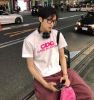 圖片 𝐌𝐫.𝐏𝐚𝐧𝐠𝐤𝐚©現貨💗COMME des GARÇONS CDG 限定 粉色字體短T 經典款 基本款 短袖 大阪