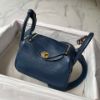 圖片 Hermes S4深邃藍金釦mini lindy