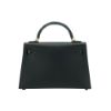 圖片 Hermes Mini Kelly 2代 鱷魚皮拚Epsom牛皮手提斜背包(黑/金釦)