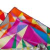 圖片 Hermes Carre 彩色幾何圖案絲巾/方巾-90cm(紫/黃/紅)