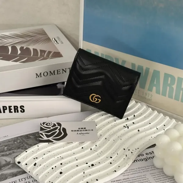 圖片 GUCCI 黑金馬夢短夾