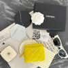 圖片 CHANEL COCO 萊姆黃胖胖卡包