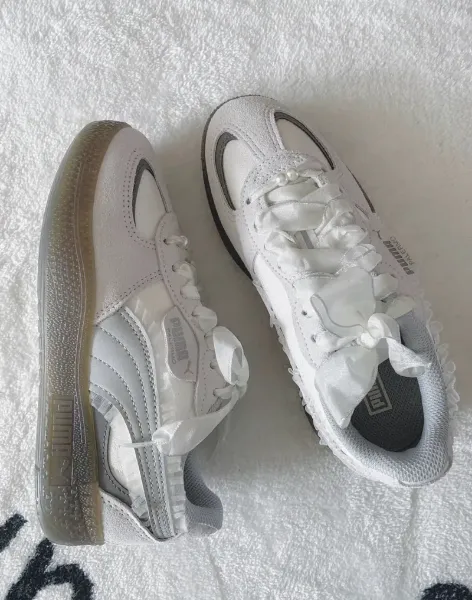 圖片 PUMA PALERMO 蕾絲花邊 麂皮迷霧灰