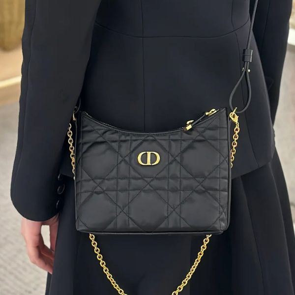 圖片 《現貨2~3日可收到! 》DIOR Miss Caro Diorling 附鏈帶迷你包-黑色