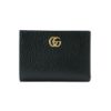 圖片 Gucci GG Marmont 光面皮革釦式拉鍊短夾(790063-黑)