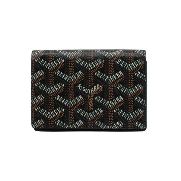 圖片 Goyard Malesherbes 帆布掀蓋卡包(黑)