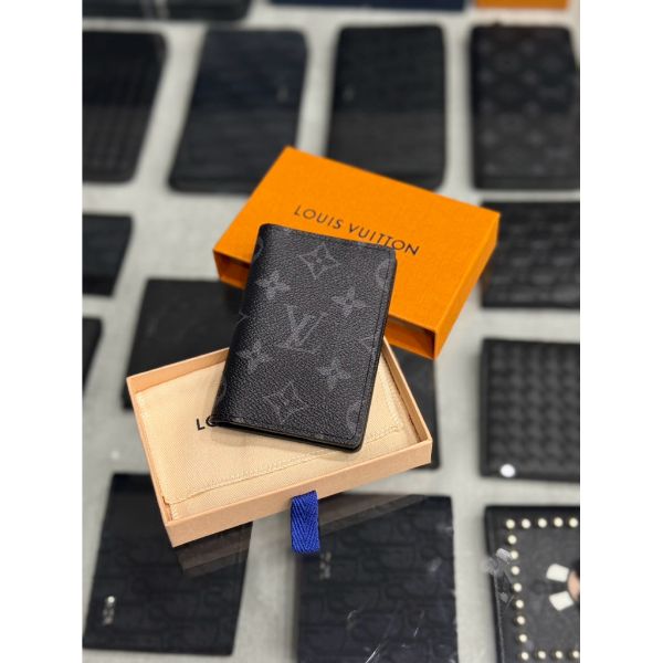 圖片 Louis Vuitton LV 經典 黑色老花設計萬用錢包 卡包