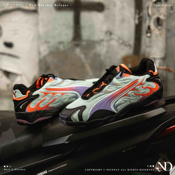 NICEDAY 現貨 Puma Inhale Unisex 賽車鞋 薄荷 紫 橘 薄荷巧克力 復古 401560-19