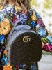 圖片 Gucci 476671 GG Marmont quilted leather backpack 後背包 黑