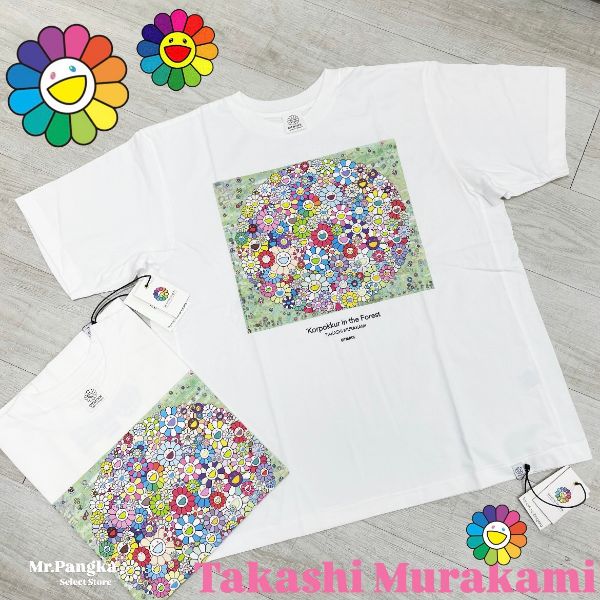 圖片 𝐌𝐫.𝐏𝐚𝐧𝐠𝐤𝐚©現貨❤️Korpokkur in the Forest” T-shirt 村上隆 滿版小花 短T