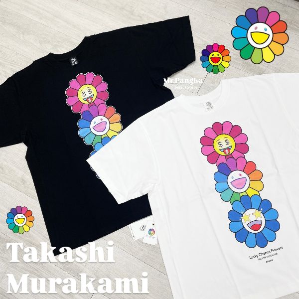 圖片 𝐌𝐫.𝐏𝐚𝐧𝐠𝐤𝐚©現貨❤️Lucky Chance Flowers T-shirt 村上隆 幸運 錢 笑臉花 短T