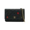 圖片 Chanel 展示品 粒紋牛皮季節撲克logo金鍊Woc斜背包(AP3076-黑)