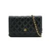 圖片 Chanel 展示品 金雙C菱格羊皮鏈帶Woc斜背包(AP0250-黑)