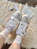圖片 Nike Dunk Low 薄霧銀 白銀 金屬銀 網紗鞋帶 緞帶 Y2k 銀色 女鞋 IB7311-001/預購