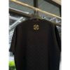 圖片 Louis Vuitton LV 黑金配色 刺繡字母設計 短袖T恤