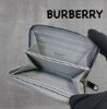 圖片 ［SKR精品服飾］BURBERRY  TB銀標logo 小羊皮 拉鍊零錢包 大象灰色