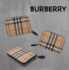 圖片 ［SKR精品服飾］BURBERRY 經典卡其色格紋 拉鍊短夾 零錢包