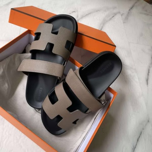 圖片 Hermes 大象灰二舅拖