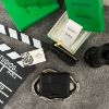 圖片 BOTTEGA VENETA 黑色大格編織兩折短夾