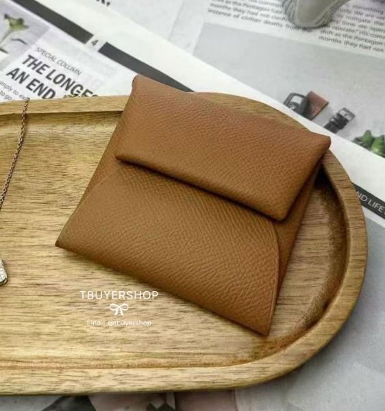 圖片 Hermes bastia 經典零錢包 金棕